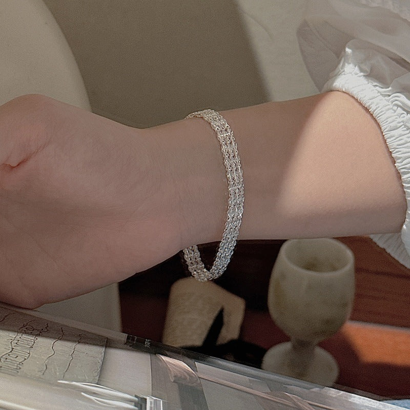 S999 Fine Silver Layered Bracelet