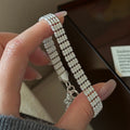 S925 Sterling Silver Multi-Layer Beaded Bracelet