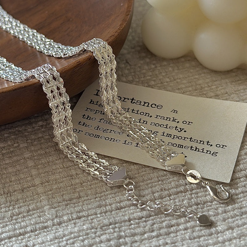 S999 Fine Silver Layered Bracelet