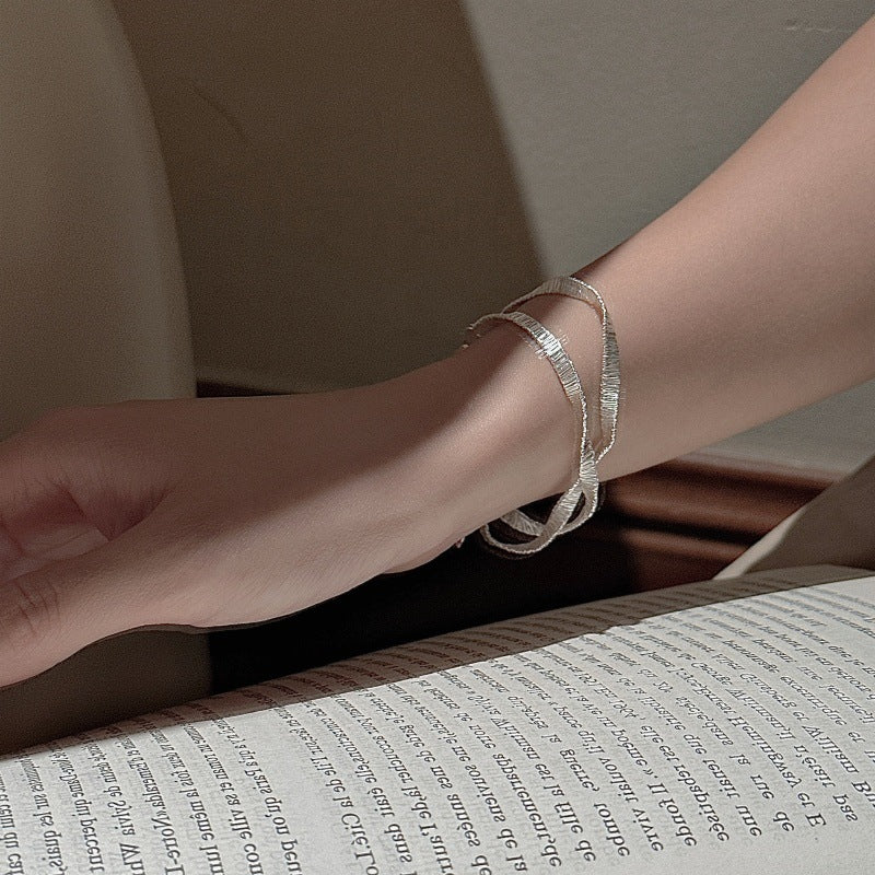 S925 Sterling Silver Braided Bracelet