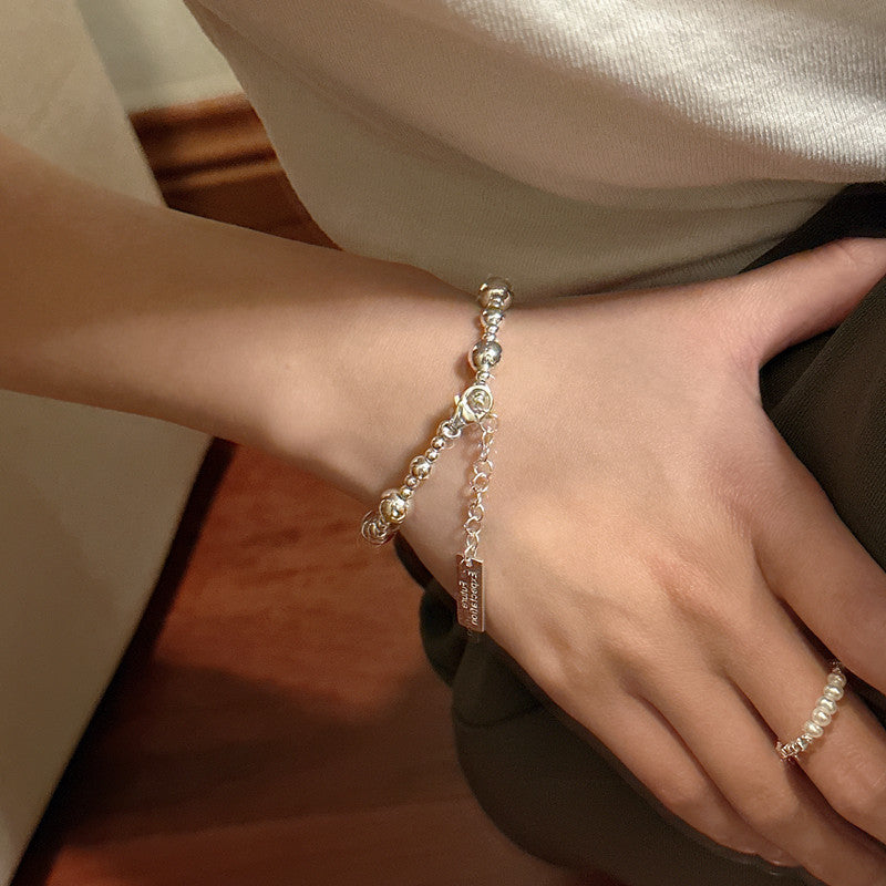 S925 Sterling Silver Gradient Bead Bracelet