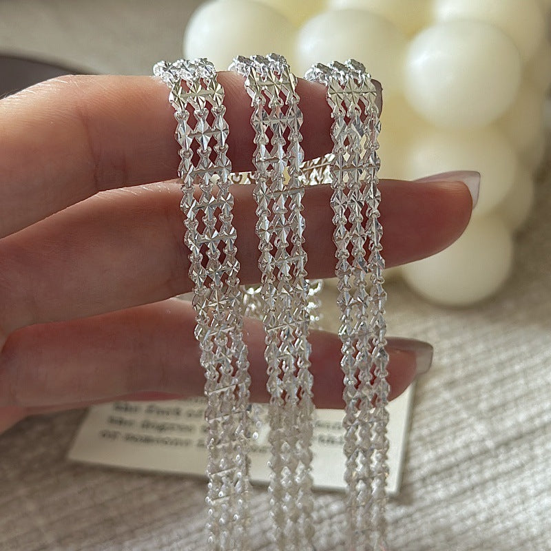 S999 Fine Silver Layered Bracelet